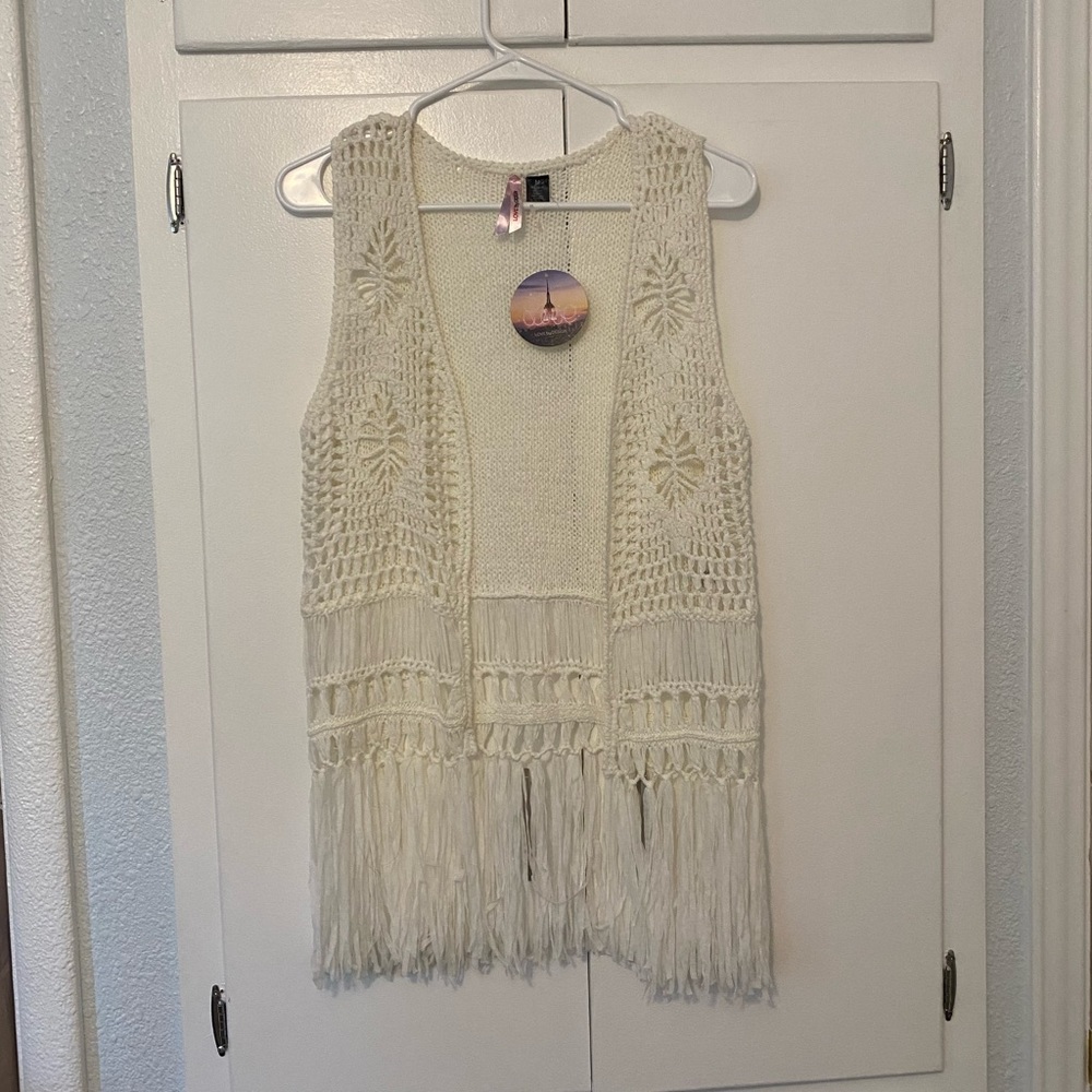 Crème LovebyDesign sleeveless cardigan